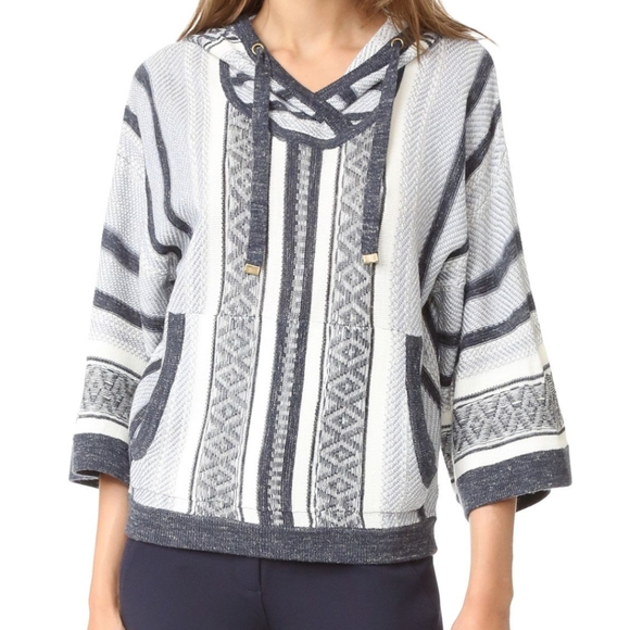 Veronica Beard Rancho Hooded Sweater - Picture 2 of 9